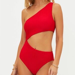 New Celine One Piece Red